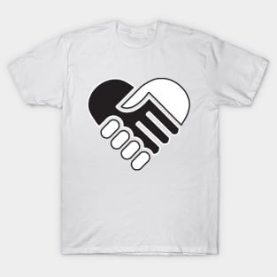 Equality, Hands shake hart shape T-Shirt